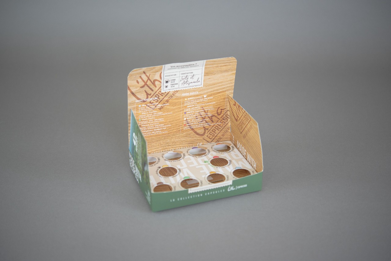Boîte fourreau réutilisable avec calage en mousse